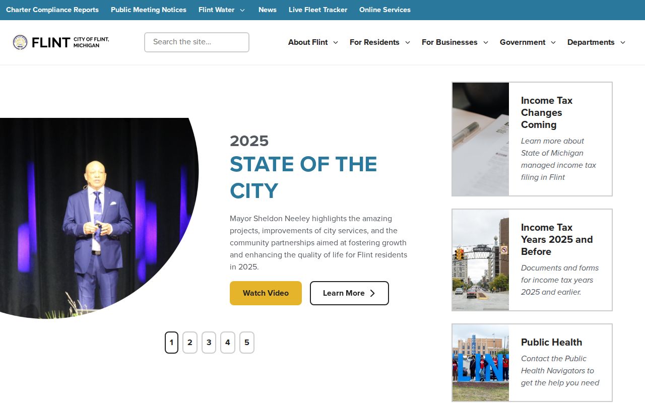 Flint warrant search: official City of Flint municipal gateway page